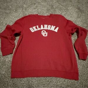 Oklahoma Sooners OU Crimson Red Sweatshirt XL extra large captivating